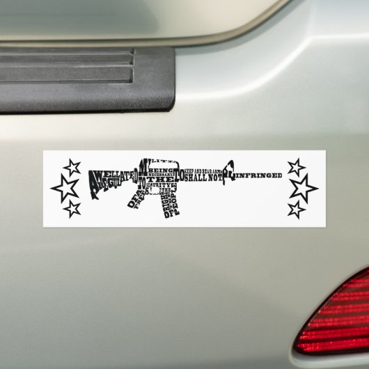 2e wijziging Bumpersticker (Op auto)