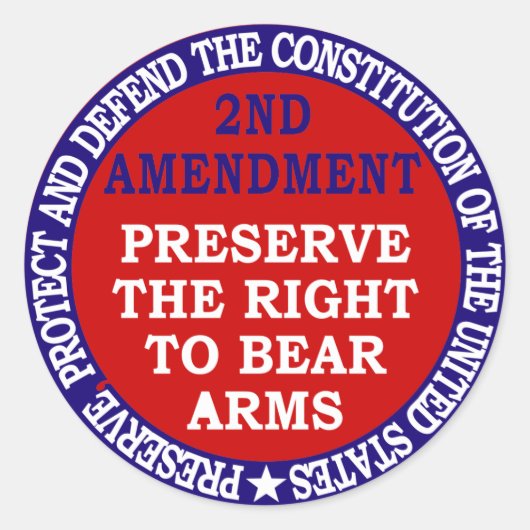 2e wijziging Circle Round Sticker (Voorkant)