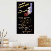 2e wijziging Pistool Vergunning Poster (Keuken)