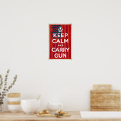 2e wijziging Rechten Pistool kalm houden en transp Poster (Keuken)