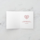 2ème anniversaire de mariage grenat 2 ans carte d' (Intérieur)