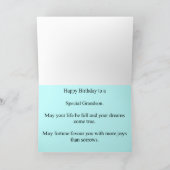 2ème carte d'anniversaire de petit-fils (Intérieur)