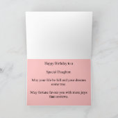 2ème Carte d'anniversaire pour une fille (Intérieur)