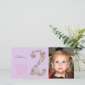 2ème carte photo de Merci d'anniversaire de bébés (Debout devant)