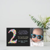 2ème carte photo de Merci d'anniversaire de garçon (Debout devant)