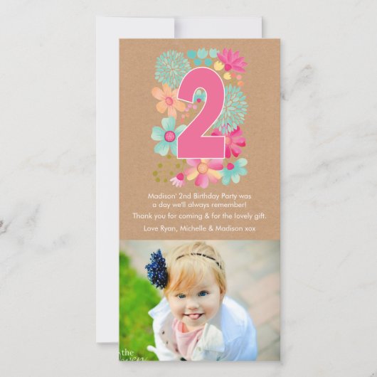 2ème carte photo de Merci du numéro 2 (Devant)