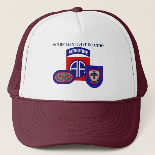 2ème CASQUETTE d'INFANTERIE de BATAILLON (ABN) (Devant)