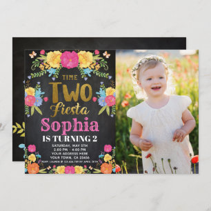 2ème invitation d'anniversaire de fiesta