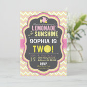 2ème invitation de Chevron d'anniversaire de (Debout devant)