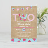 2ème Invitation de rose de la toile de jute 2 du (Debout devant)