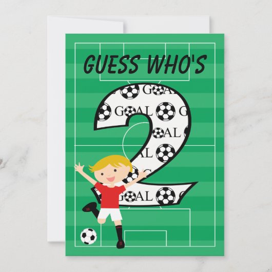 2ème Invitation rouge et blanche d'anniversaire du (Devant)