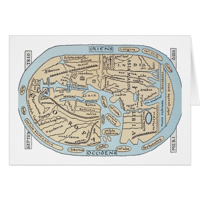 2ème siècle de CARTE du MONDE (Devant horizontal)
