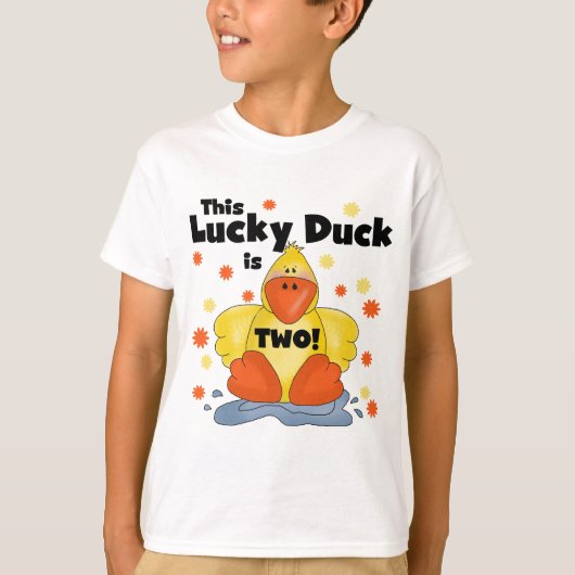 2èmes T-shirts et cadeaux d'anniversaire de canard (Devant)