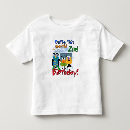 2èmes T-shirts et cadeaux d'anniversaire d'espace (Devant)