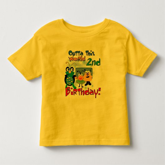 2èmes T-shirts et cadeaux d'anniversaire d'espace (Devant)