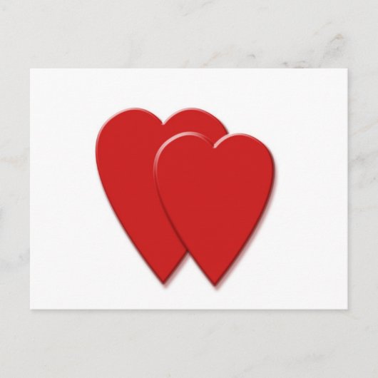 2harten briefkaart (Voorkant)