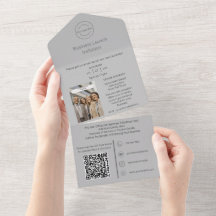 2in1 Business Launch Invitation + Visitekaartje