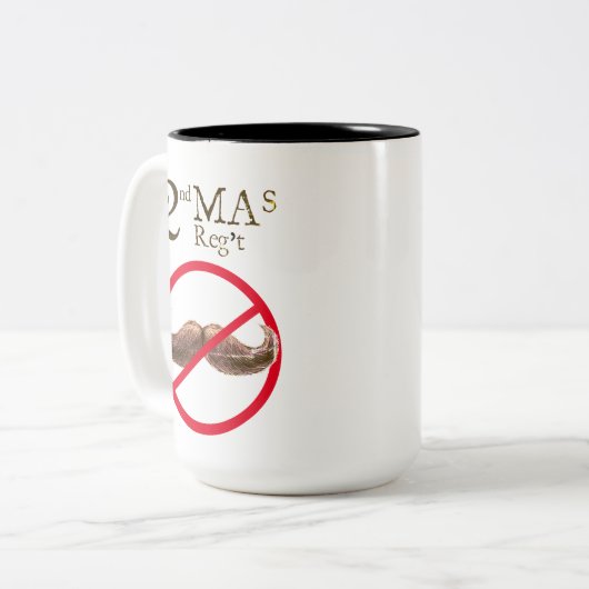 2MA Mug - Pas de cheveux faciaux (Devant gauche)
