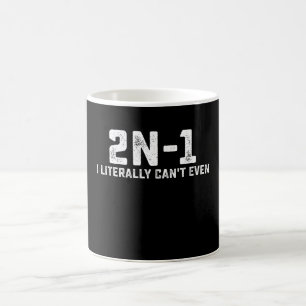 2n-1 Ik kan het echt niet wiskundeleraar Koffiemok