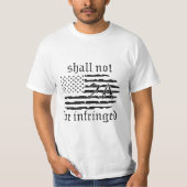 2nd Amendment Flag - Shall Not Be Infringed - 2A T-shirt (Voorkant)