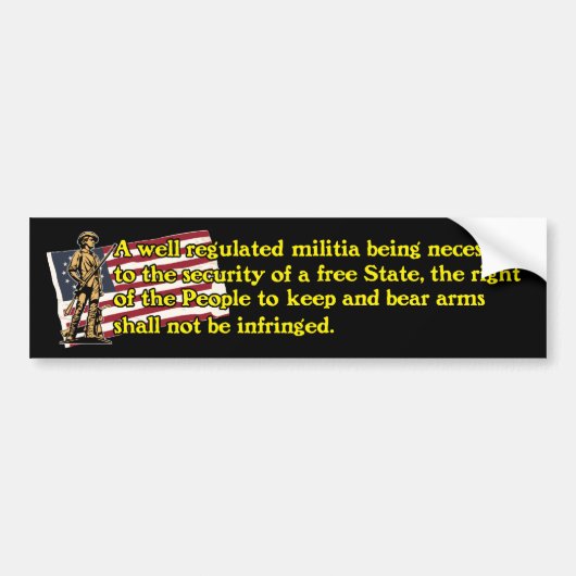 2nd_amndmnt_bmprstkr_blk bumpersticker (Voorkant)