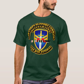 2nd Corps Support Command w DS SVC Ribbons T-shirt