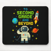 2nd Grade And Beyond Astronaut Space Boys Gamer Fi Muismat (Voorkant)
