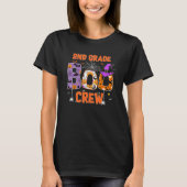2nd Grade Boo Crew Teachers Students Halloween Cos T-shirt (Voorkant)