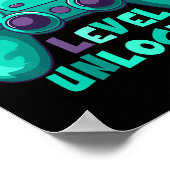 2nd Grade Boys Gamer Level Ck To School First Day  Poster (Hoek)