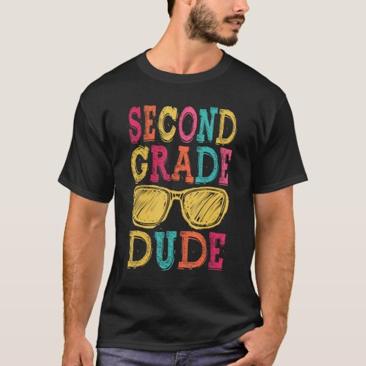 2nd Grade Dude Back to School  First Day of School T-shirt (Voorkant)