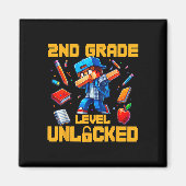 2nd Grade Level Unlocked Dabbing Boys Gamer Ck To Magneet (Voorkant)