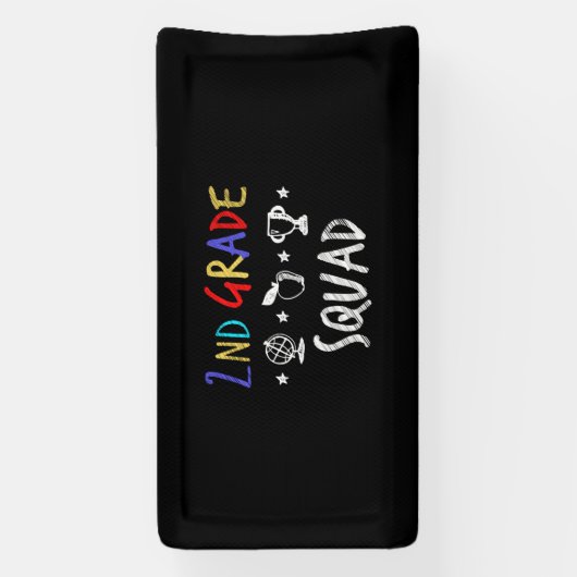 2nd Grade Squad - Back to School Teacher Gift Spandoek (Verticaal)