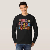 2nd Grade Squad Second Teacher Student Team Back T T-shirt (Voorkant volledig)