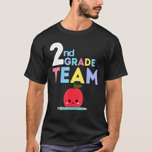 2nd Grade Team  Back To School Teacher Student Kid T-shirt (Voorkant)