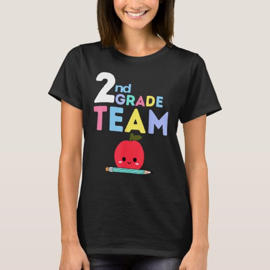 2nd Grade Team  Back To School Teacher Student Kid T-shirt (Voorkant)
