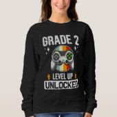 2nd Grade Unlocked Level Up Back To School Second Trui (Voorkant)