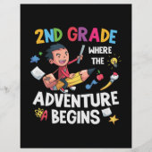 2nd Grade Where The Adventure Begins Flyer (Voorkant)