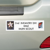 2nd Inf Div 001, 2nd Inf Div 002, 2nd INFANTRY... Bumpersticker (Op auto)