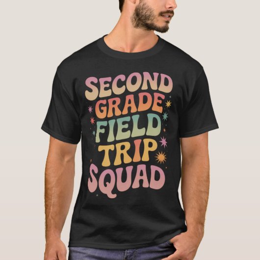 2nd Second Grade Fieldrip Squadeacher Students Mat T-shirt (Voorkant)
