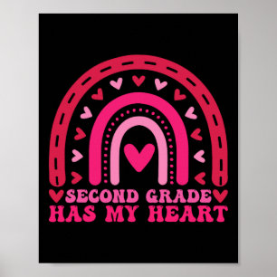 2nd Second Grade heeft mijn hart Valentijnsdag The Poster