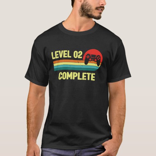 2nd Wedding Anniversary For Him Her  Level 2 Compl T-shirt (Voorkant)