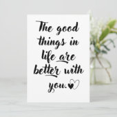 2nd wedding anniversary kaart (Staand voorkant)