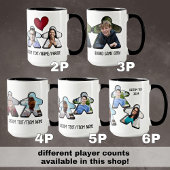 2P Carte photo personnalisée Jeu Couple Mug