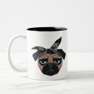 2pac Pug Tweekleurige Koffiemok