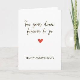 2st Anniversary – Two Year Down Forever to Go Kaart
