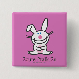 2u-talk 2u vierkante button 5,1 cm
