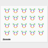 2word1 Gay Pride Hart Sticker (Vel)