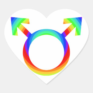 2word1 Gay Pride Hart Sticker