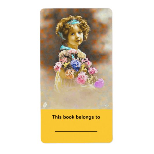 2x3 3/4" Bookplate (ex libris) Stickers  (Voorkant)