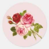 3つのバラのシール RONDE STICKER (Voorkant)